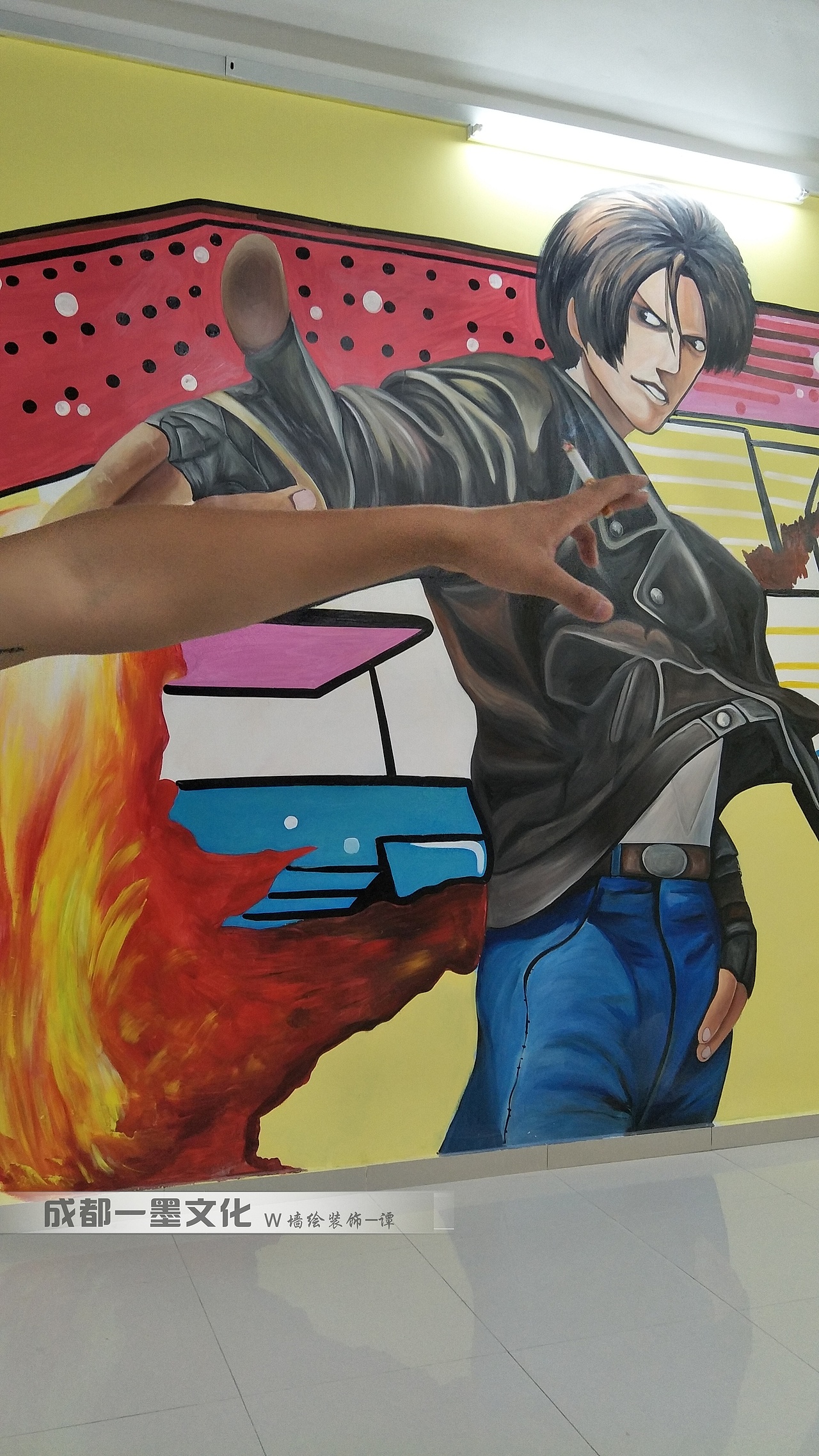 电玩城墙绘 游戏插画 游戏人物 成都墙绘 写实画（图ZNDAzMjAyNDk2） - 绘画 - 站酷设计师新农村壁画原创素材 - 站酷ZCOOL