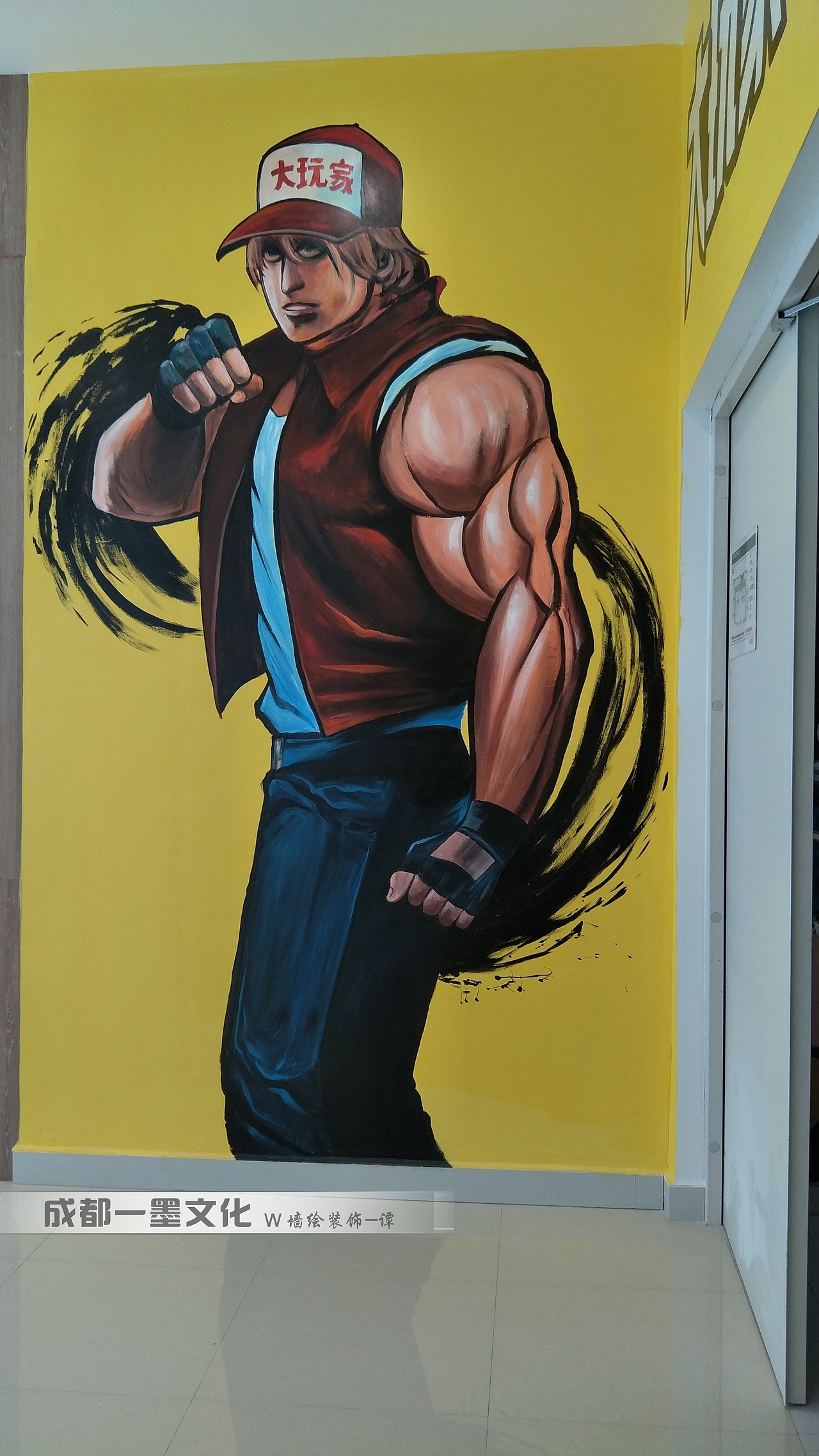 电玩城墙绘 游戏插画 游戏人物 成都墙绘 写实画（图ZNDAzMjAyNTE2） - 绘画 - 站酷设计师新农村壁画原创素材 - 站酷ZCOOL