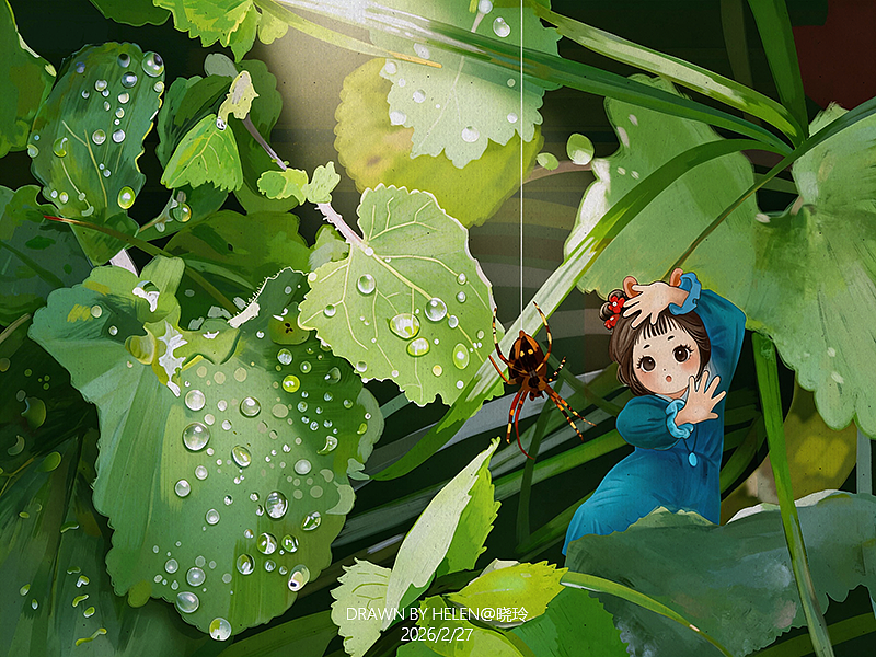 兔精灵系列插画（图ZNDAzMjAzMjI0） - 创作习作 - 站酷设计师晓玲插画原创素材 - 站酷ZCOOL