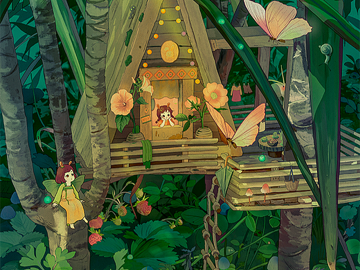 兔精灵系列插画