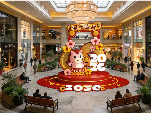 商场马年美陈（个人主页-ZNzMyMTg4NTI=） - 展陈设计 - 站酷设计师酷酷的80原创素材 - 站酷ZCOOL