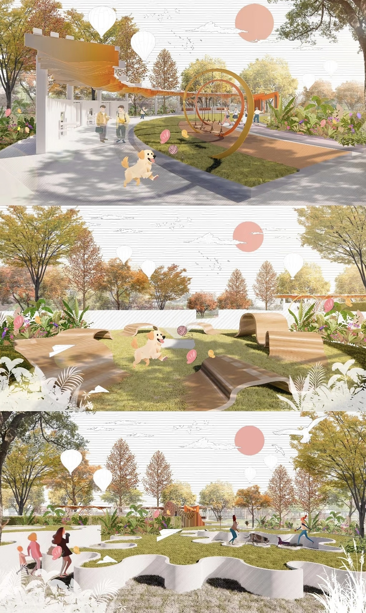 拼贴风效果图/插画风效果图制作/作品集/环艺（图ZNDAzMjA2MDE2） - 景观设计 - 站酷设计师韋环艺设计可接原创素材 - 站酷ZCOOL