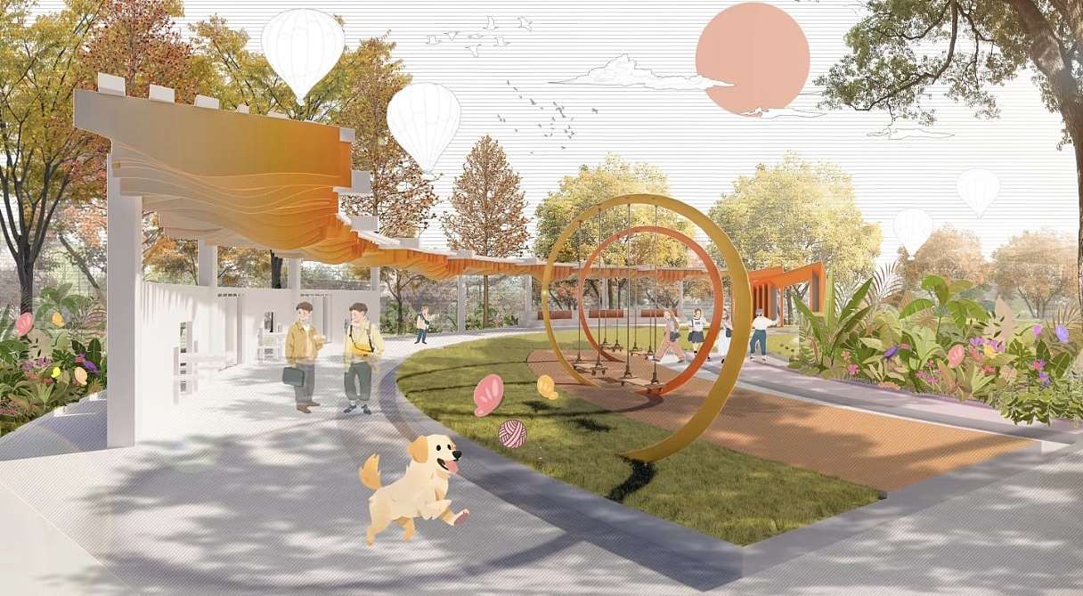 拼贴风效果图/插画风效果图制作/作品集/环艺（图ZNDAzMjA2MDM2） - 景观设计 - 站酷设计师韋环艺设计可接原创素材 - 站酷ZCOOL