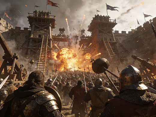 目之圣痕，攻城場(chǎng)景概念設(shè)計(jì)（個(gè)人主頁-ZNzMyMTg5ODQ=） - 概念設(shè)定 - 站酷設(shè)計(jì)師侯雨楊原創(chuàng)素材 - 站酷ZCOOL