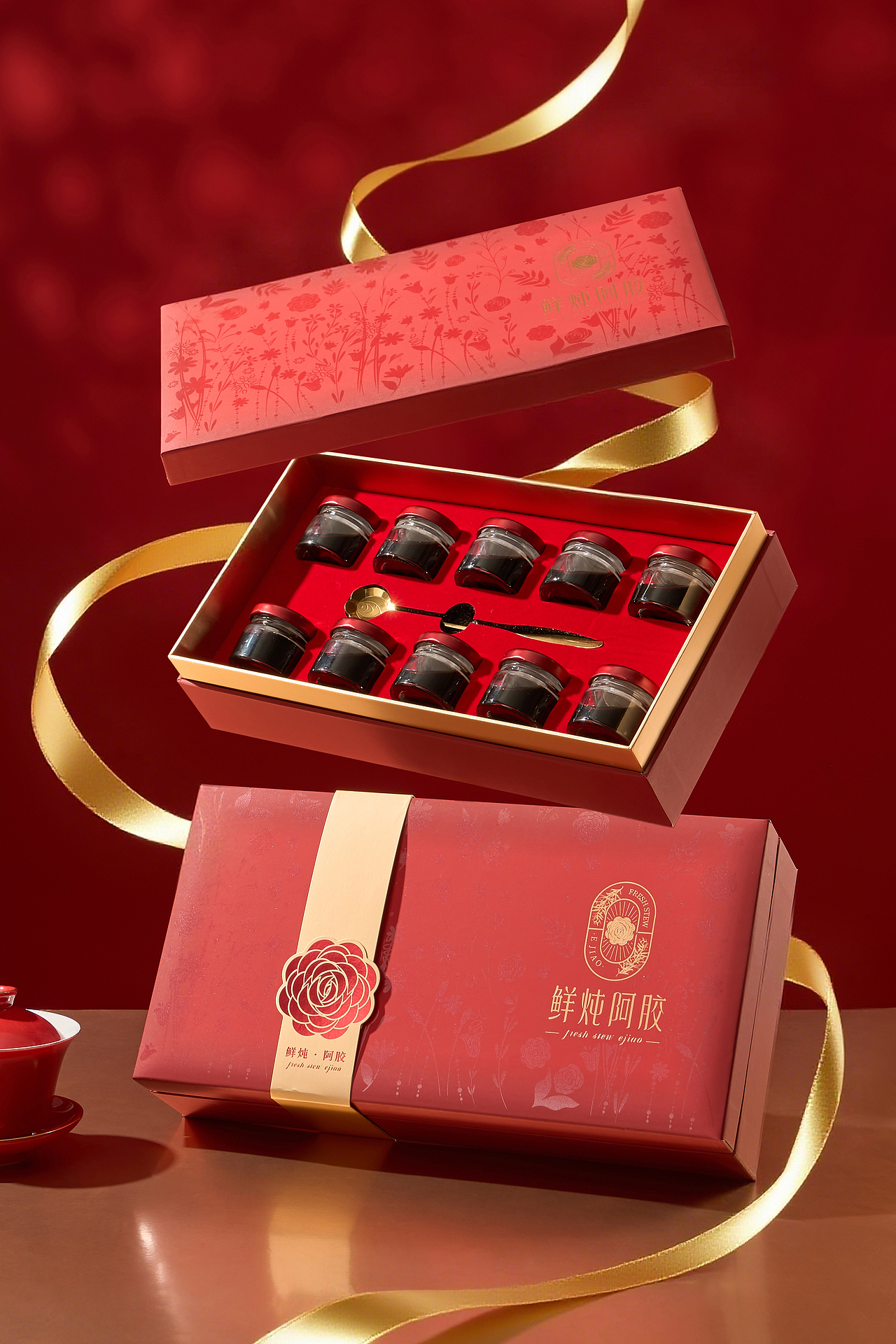 鲜炖阿胶 礼盒（图ZNDAzMjEzODUy） - 美食摄影 - 站酷设计师心喜映像原创素材 - 站酷ZCOOL