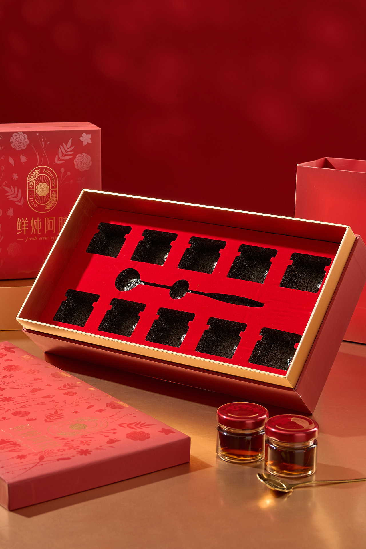 鲜炖阿胶 礼盒（图ZNDAzMjEzODY0） - 美食摄影 - 站酷设计师心喜映像原创素材 - 站酷ZCOOL