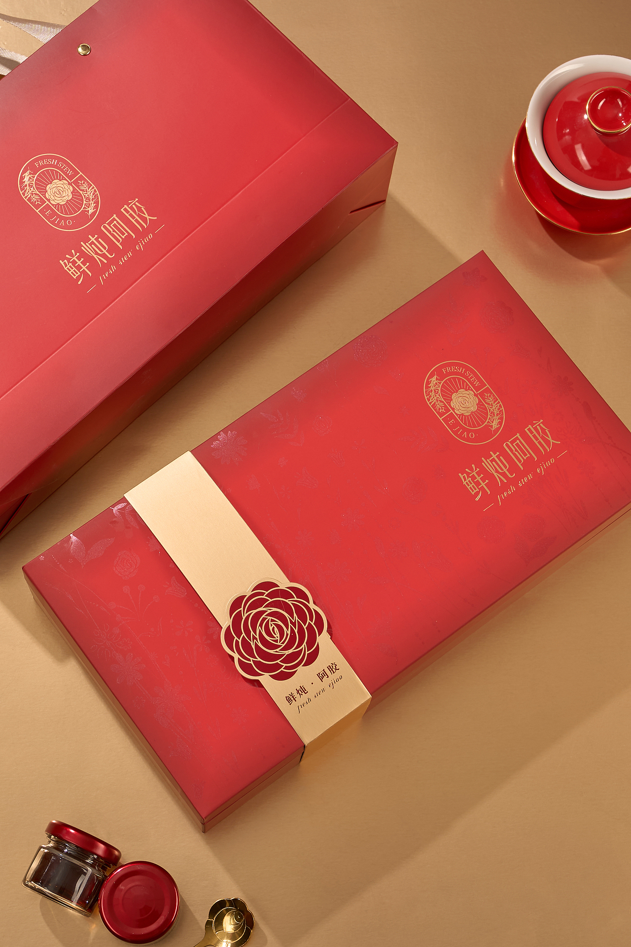 鲜炖阿胶 礼盒（图ZNDAzMjEzODcy） - 美食摄影 - 站酷设计师心喜映像原创素材 - 站酷ZCOOL