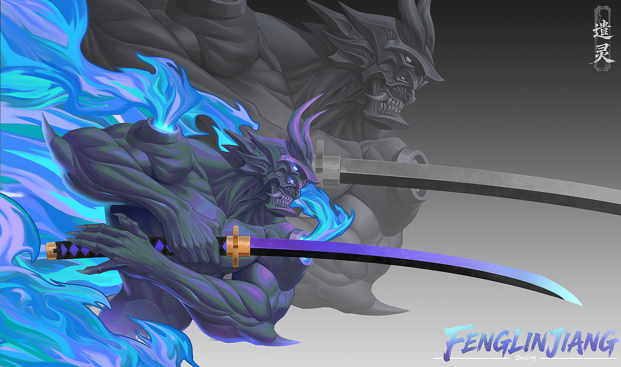 《遣灵》合集（图ZNDAzMjIxMzAw） - 游戏原画 - 站酷设计师年糕鸡NianGJ原创素材 - 站酷ZCOOL