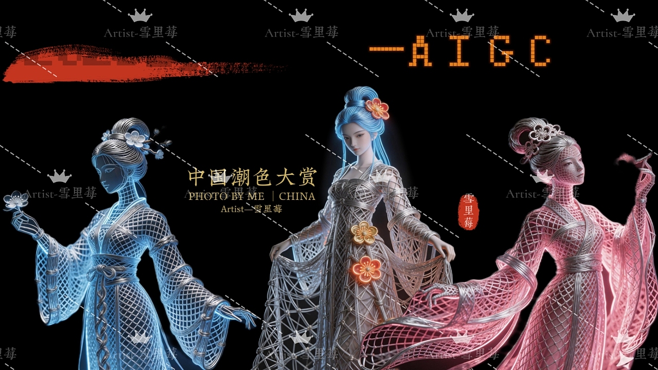 非遗铜丝/铝编：十二生肖与花神系列—2026作品集（图ZNDAzMjIxMzY0） - AI作品 - 站酷设计师雪里莓工作室原创素材 - 站酷ZCOOL