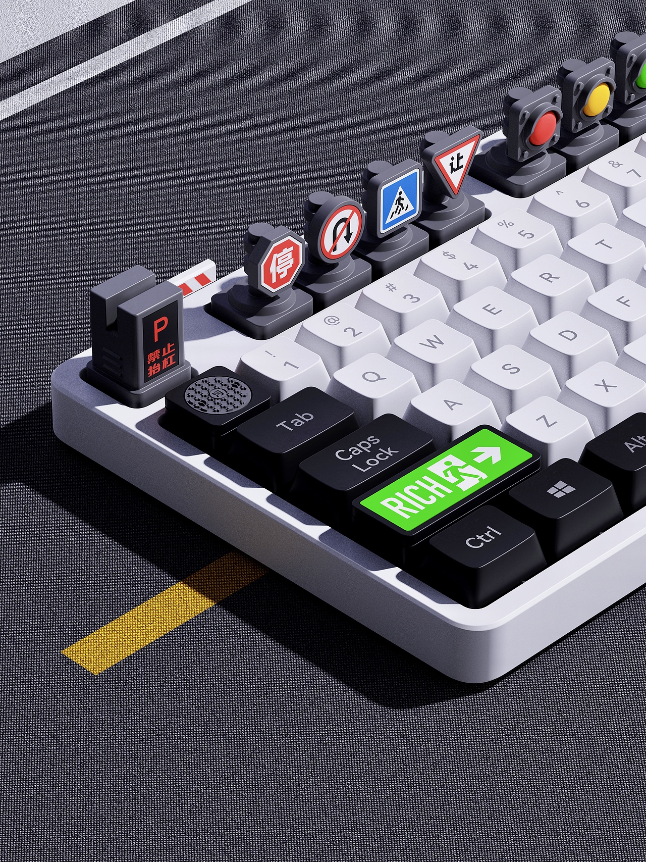 马路系列电脑周边设计（图ZNDAzMjIyMjA0） - 生活用品 - 站酷设计师张栋_ZDESIGN原创素材 - 站酷ZCOOL