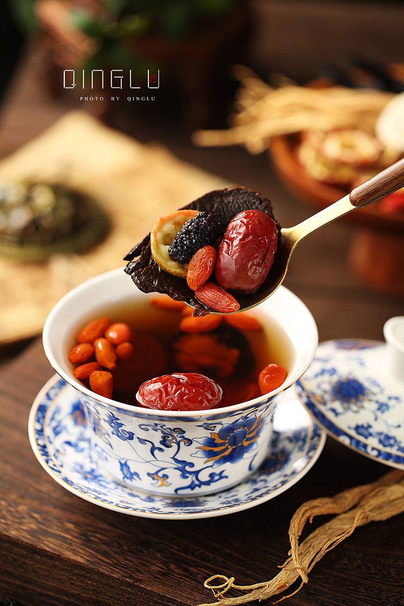 茶饮摄影 | 人参黄精玛卡八宝茶（图ZNDAzMjI3MTQ0） - 产品摄影 - 站酷设计师青路原创素材 - 站酷ZCOOL
