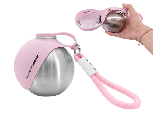 狗狗便捷式水壶 粉