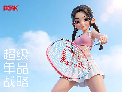 游乐园系列羽毛球拍详情视觉分享