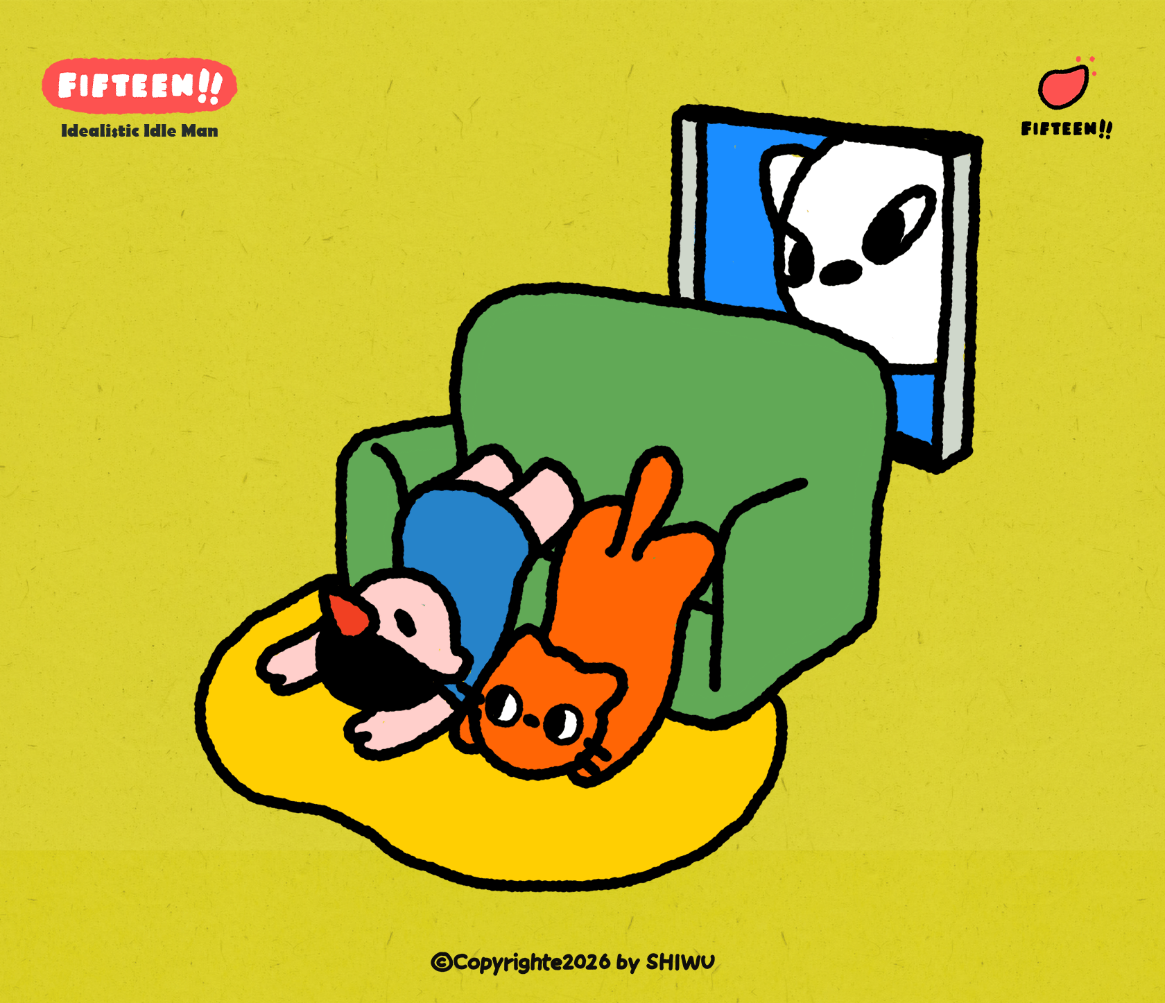 Rhinoceros 犀牛小十五 | gif插画009（图ZNDAzMjMxMTc2） - IP形象 - 站酷设计师薛十五原创素材 - 站酷ZCOOL