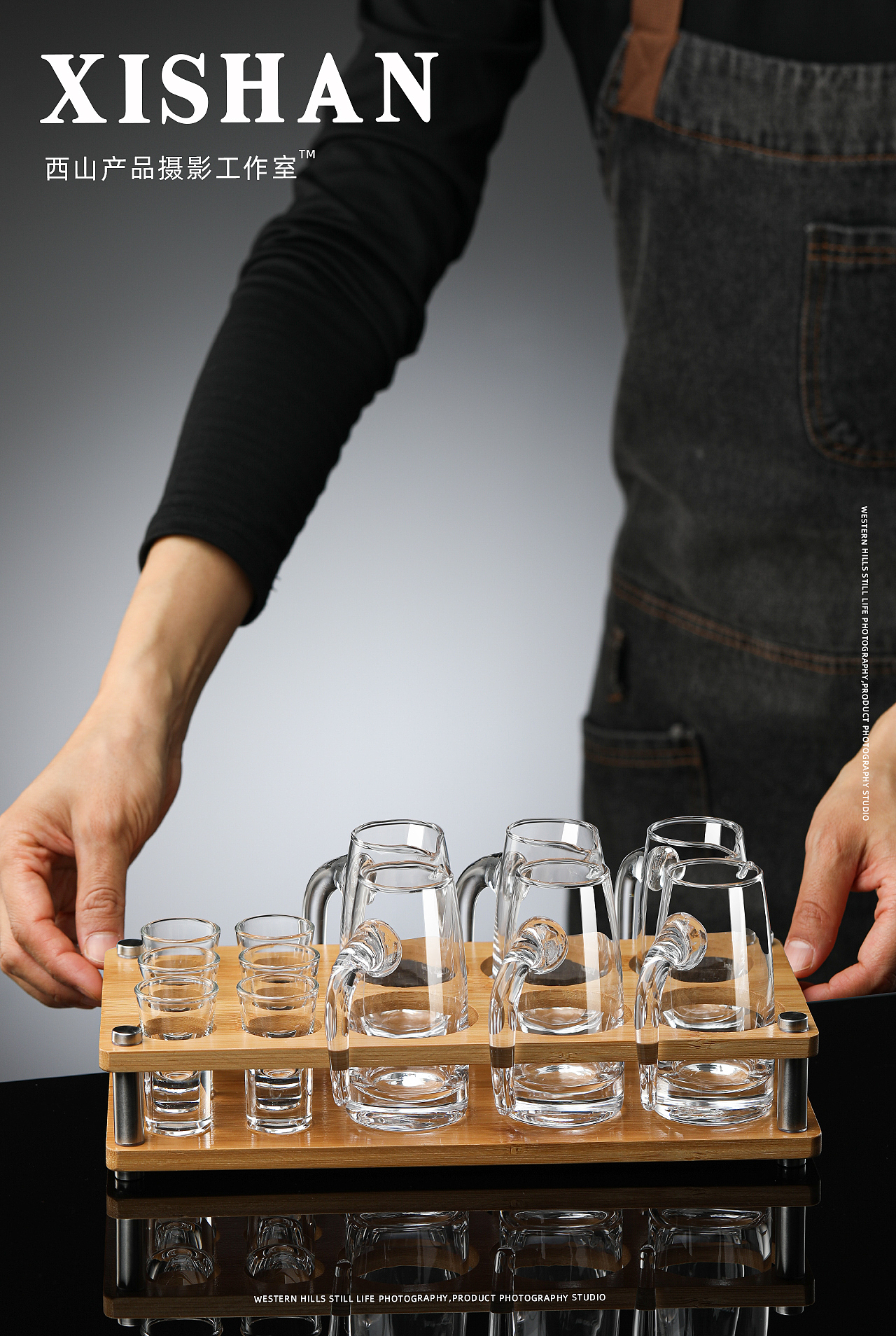 白酒分酒器酒杯丨电商玻璃杯类图片拍摄（图ZNDAzMjM3MzQw） - 产品摄影 - 站酷设计师摄影师西山原创素材 - 站酷ZCOOL