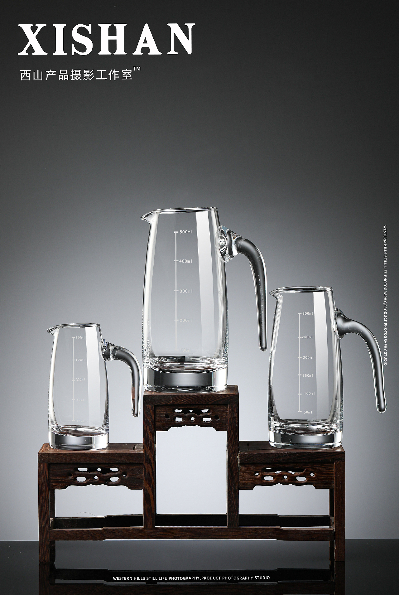 白酒分酒器酒杯丨电商玻璃杯类图片拍摄（图ZNDAzMjM3MzQ4） - 产品摄影 - 站酷设计师摄影师西山原创素材 - 站酷ZCOOL