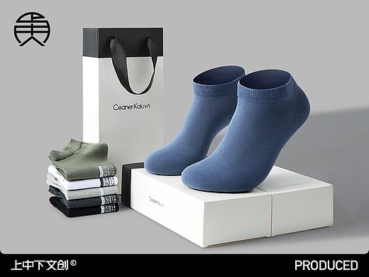 袜子拍摄 | 男袜拍照 x 电商男女休闲中筒棉袜摄影修图