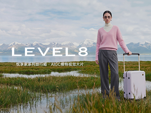AIGC | 旅行箱模特视觉大片