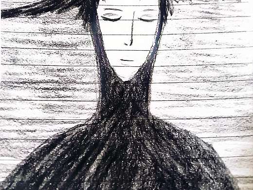 临摹作品雨中女郎