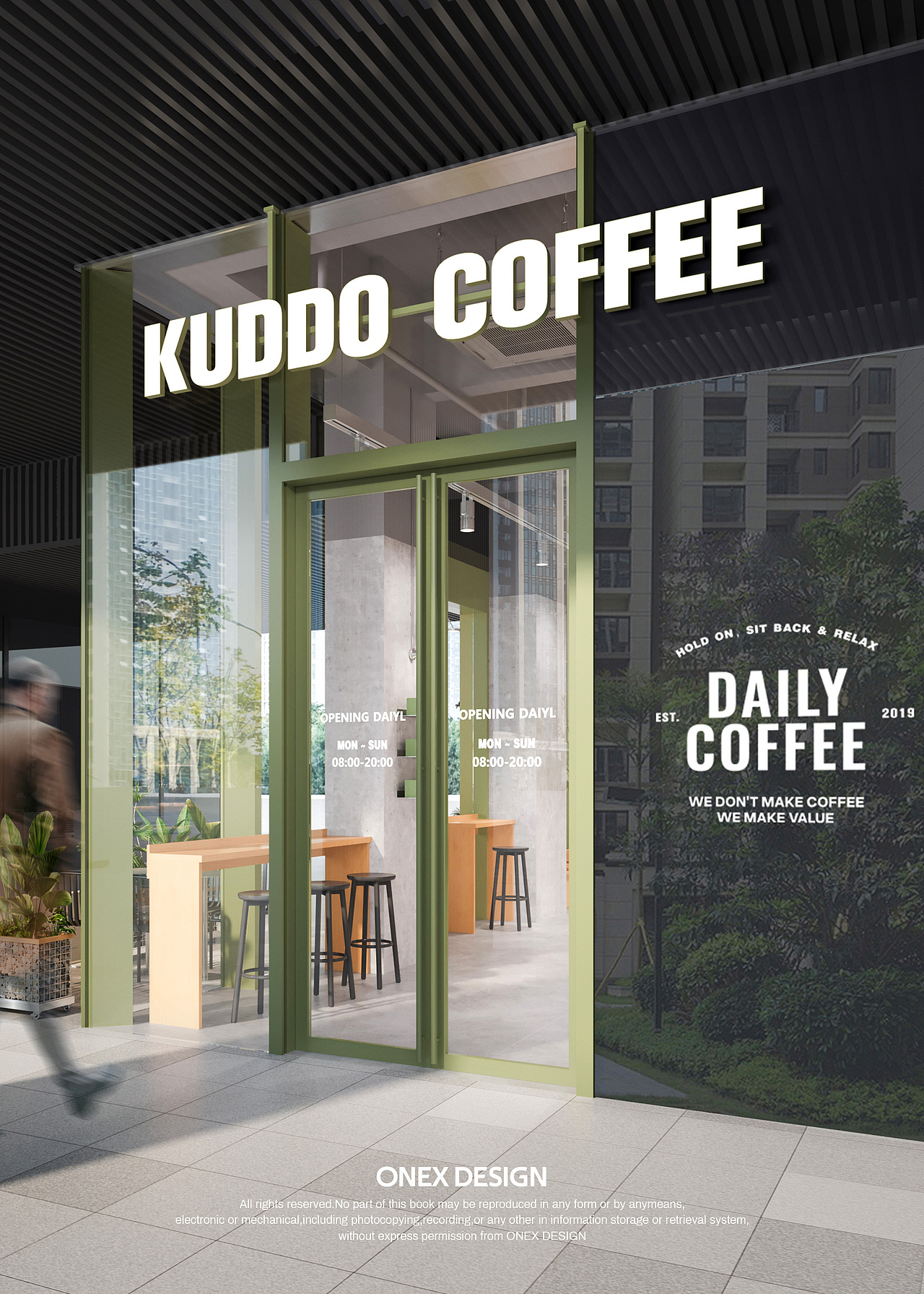 KUDDO COFFEE 企鹅岛店 | ONEXDESIGN（图ZNDAzMjU1ODAw） - 酒店餐饮设计 - 站酷设计师ONEXDESIGN原创素材 - 站酷ZCOOL