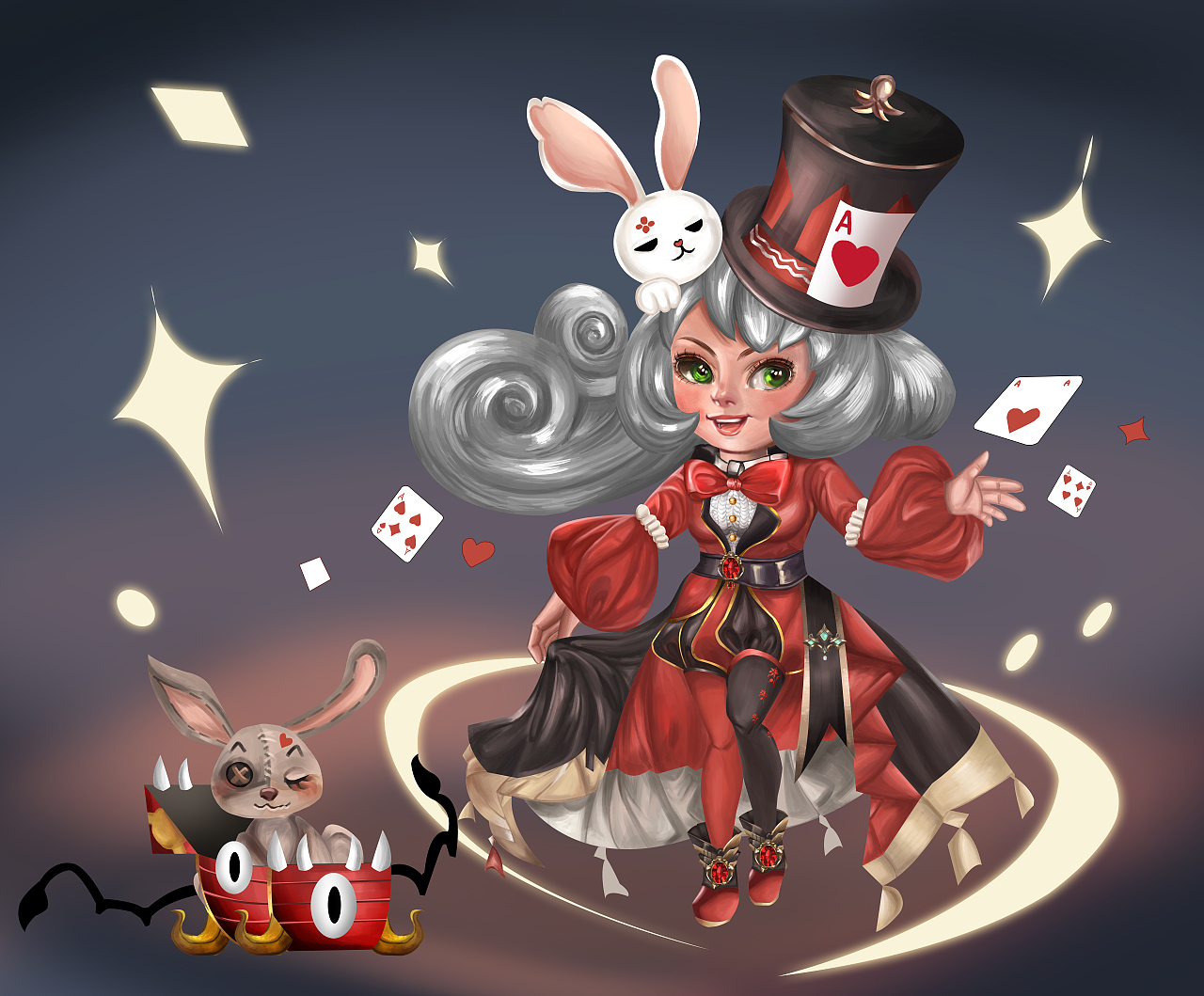q版魔术师原创（图ZNDAzMjYwMjM2） - 游戏原画 - 站酷设计师锦鲤268原创素材 - 站酷ZCOOL