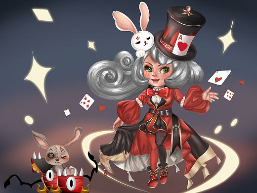 q版魔术师原创（个人主页-ZNzMyMjQzNzI=） - 游戏原画 - 站酷设计师锦鲤268原创素材 - 站酷ZCOOL