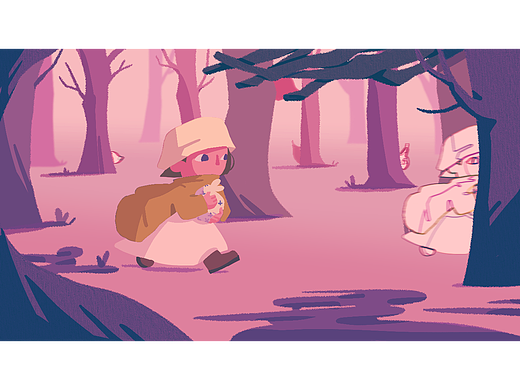 儿童插画—森林里