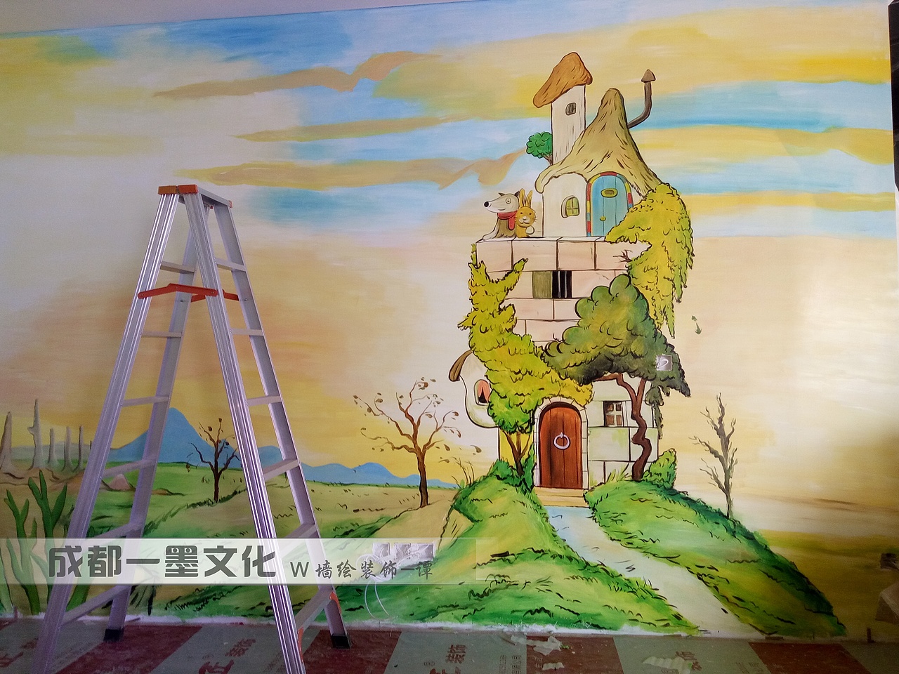 幼儿园墙绘 酒吧墙绘 KTV墙绘 酒店墙绘 学校墙绘（图ZNDAzMjc5OTc2） - 绘画 - 站酷设计师成都一墨文化创意原创素材 - 站酷ZCOOL