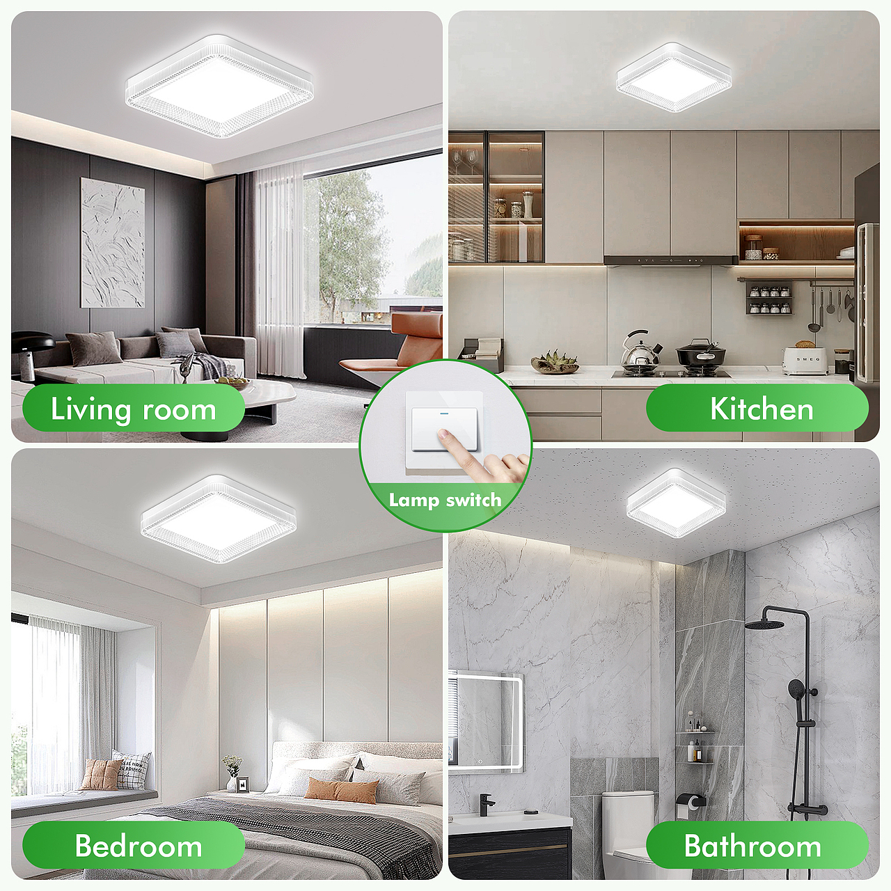 吸顶灯 亚马逊 3D渲染精修 排版设计 色彩搭配（图ZNDAzMjgyMzQ0） - 电商 - 站酷设计师gyh7magic原创素材 - 站酷ZCOOL