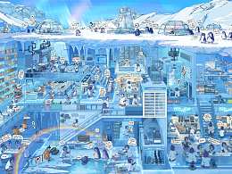 《企鵝能源署》我的原創(chuàng)大場景插畫誕生記