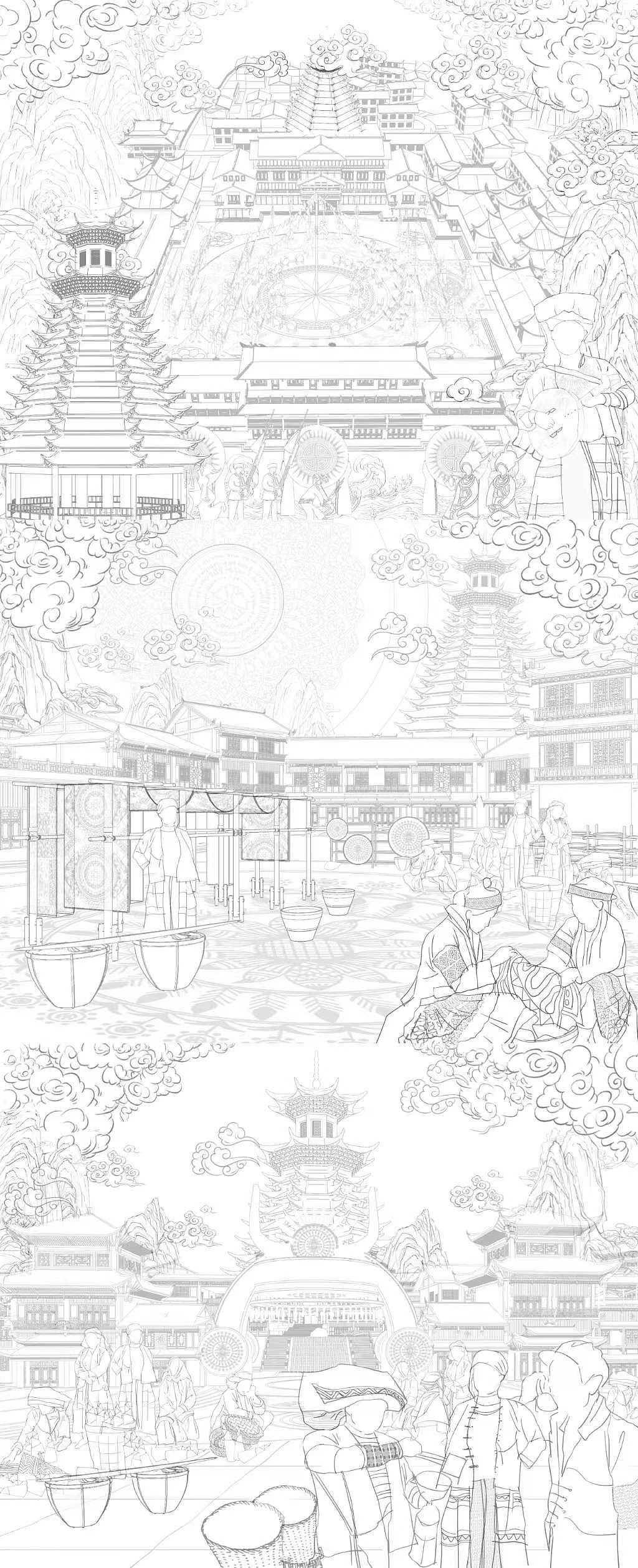 插画设计/商业插画/浮雕线稿/各类插画（图ZNDAzMjg3OTAw） - 商业插画 - 站酷设计师韋环艺设计可接原创素材 - 站酷ZCOOL