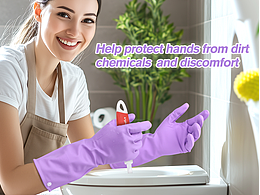 亚马逊套图产品-家务硅胶手套