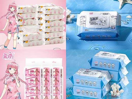 恒安元七七湿巾纸巾抽纸电商产品拍摄▶▷▶叁食传媒