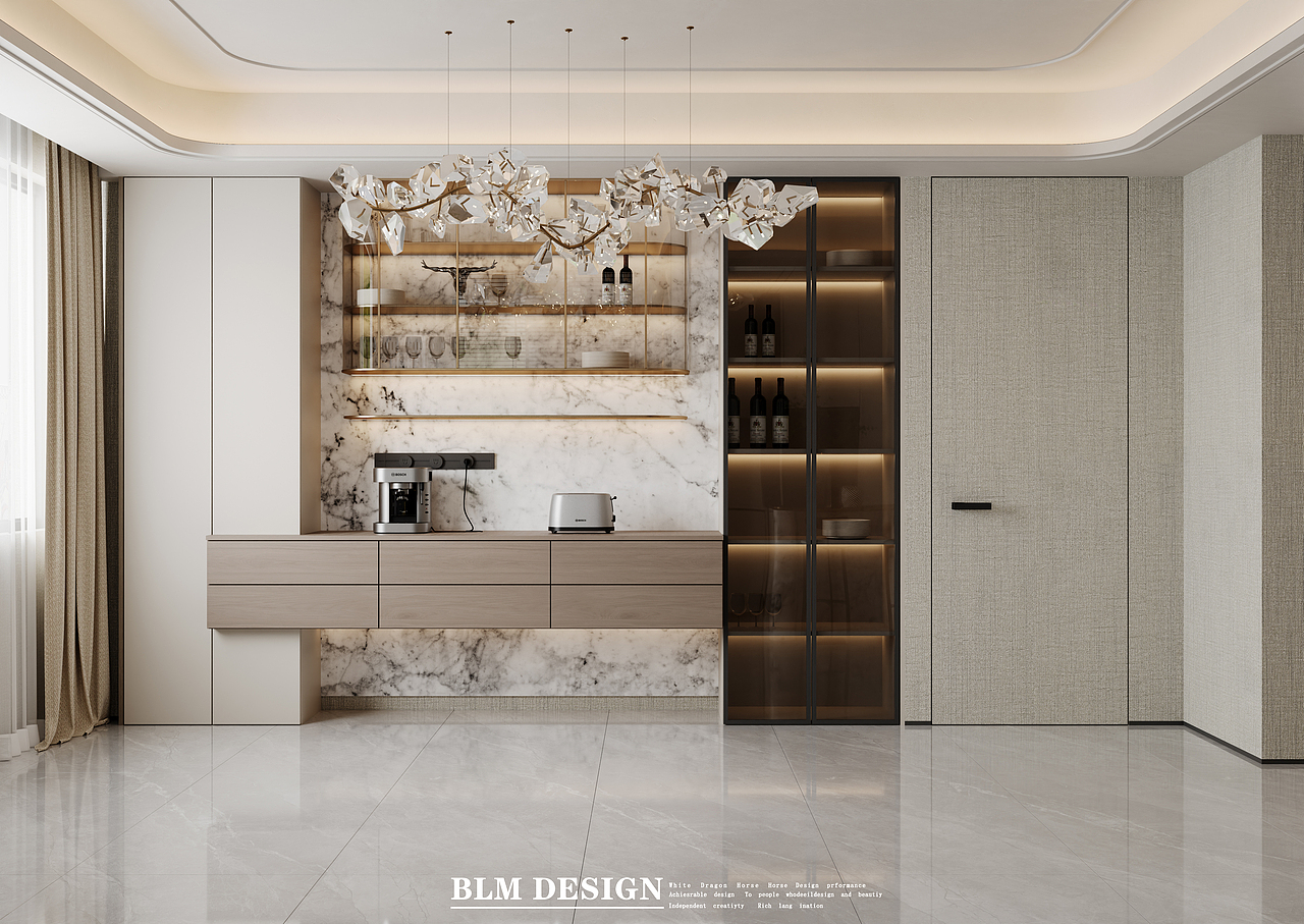 现代轻奢风住宅设计（图ZNDAzMzAzOTIw） - 家装设计 - 站酷设计师白龙马效果图小北原创素材 - 站酷ZCOOL