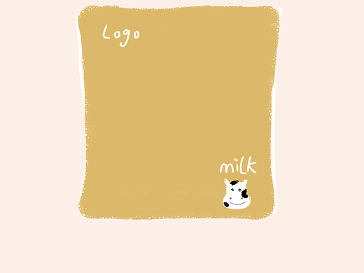 原创牛奶无菌枕纸袋包装设计/可商用授权/多色可选