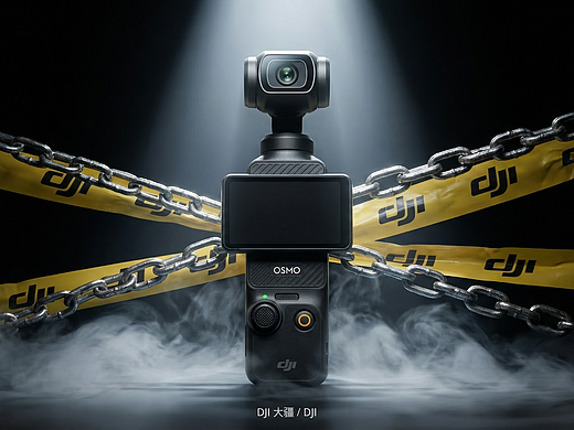 AIGC产品合成- 大疆OsmoPocket3海报参考图