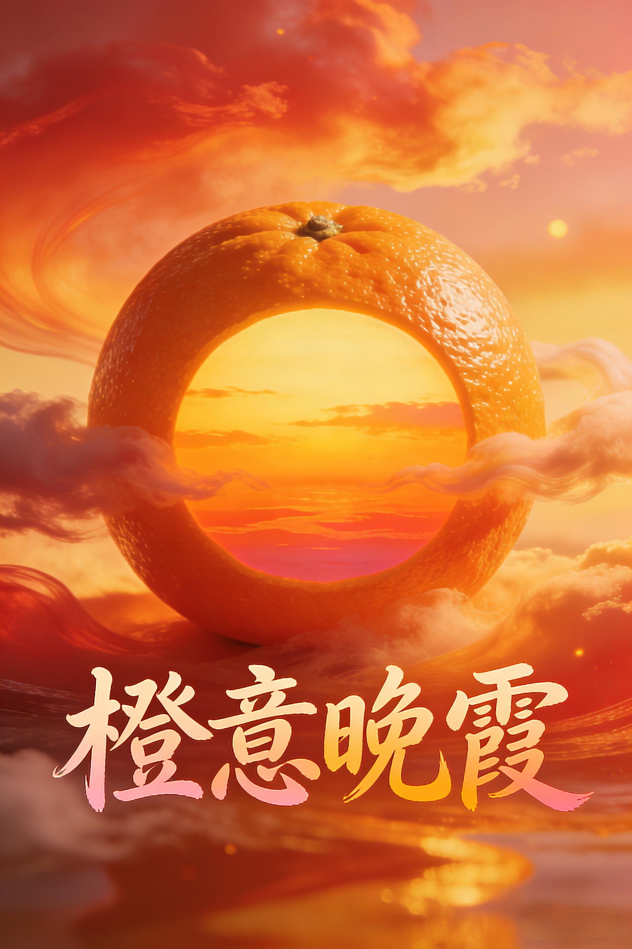 橙子落日海报（图ZNDAzMzA4MTE2） - 海报 - 站酷设计师Z578093021原创素材 - 站酷ZCOOL