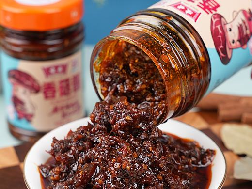 香菇酱，香椿酱类产品拍摄