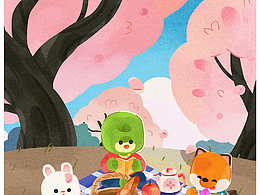 春季野炊|儿童插画