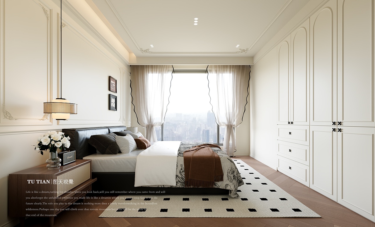 法式浪漫奶油|被光温柔包围的家（图ZNDAzMzI3NDM2） - 家装设计 - 站酷设计师图天设计suki原创素材 - 站酷ZCOOL