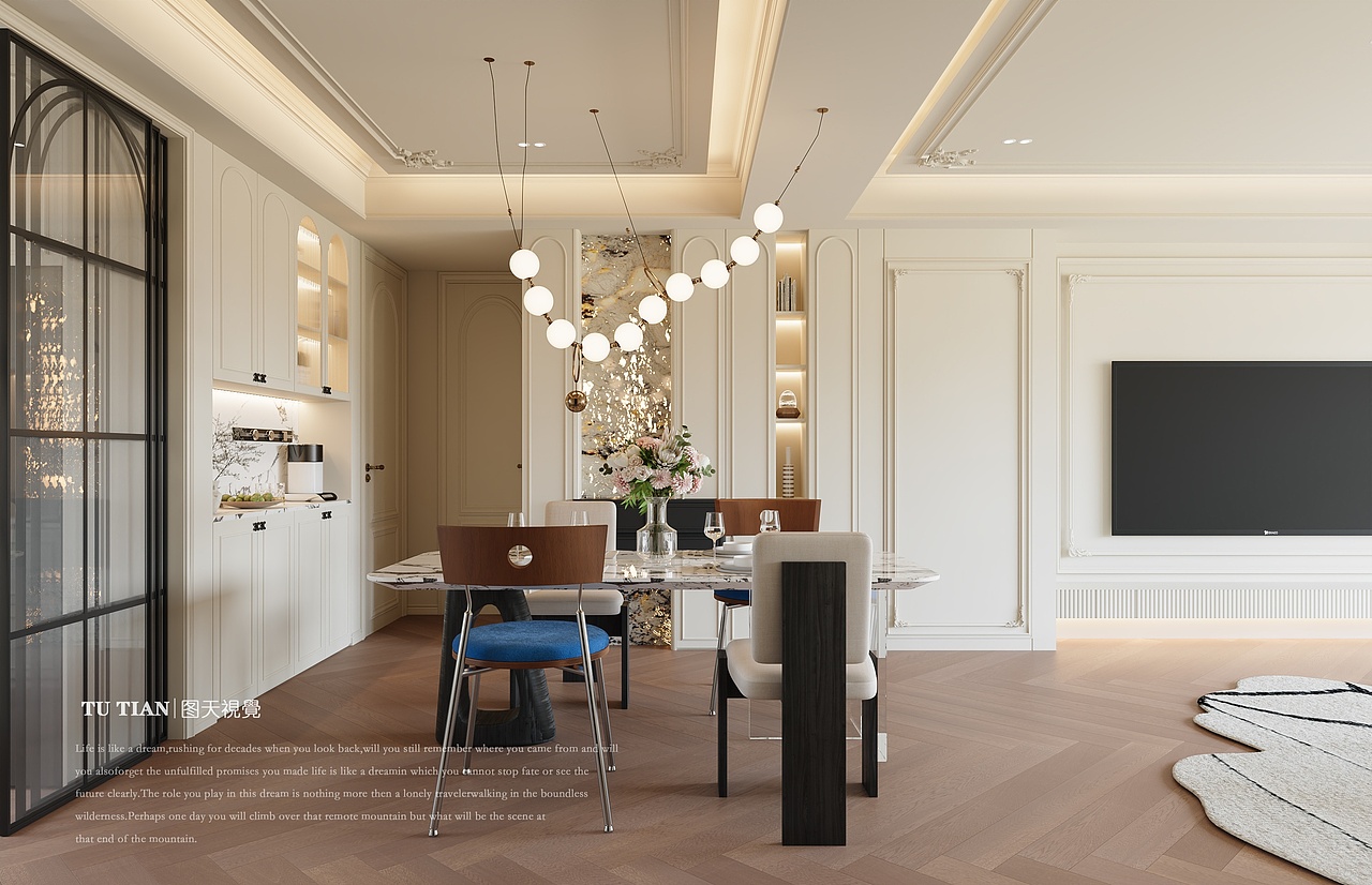 法式浪漫奶油|被光温柔包围的家（图ZNDAzMzI3NDE2） - 家装设计 - 站酷设计师图天设计suki原创素材 - 站酷ZCOOL