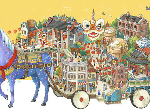 马年新画，画一个72家房客的广州