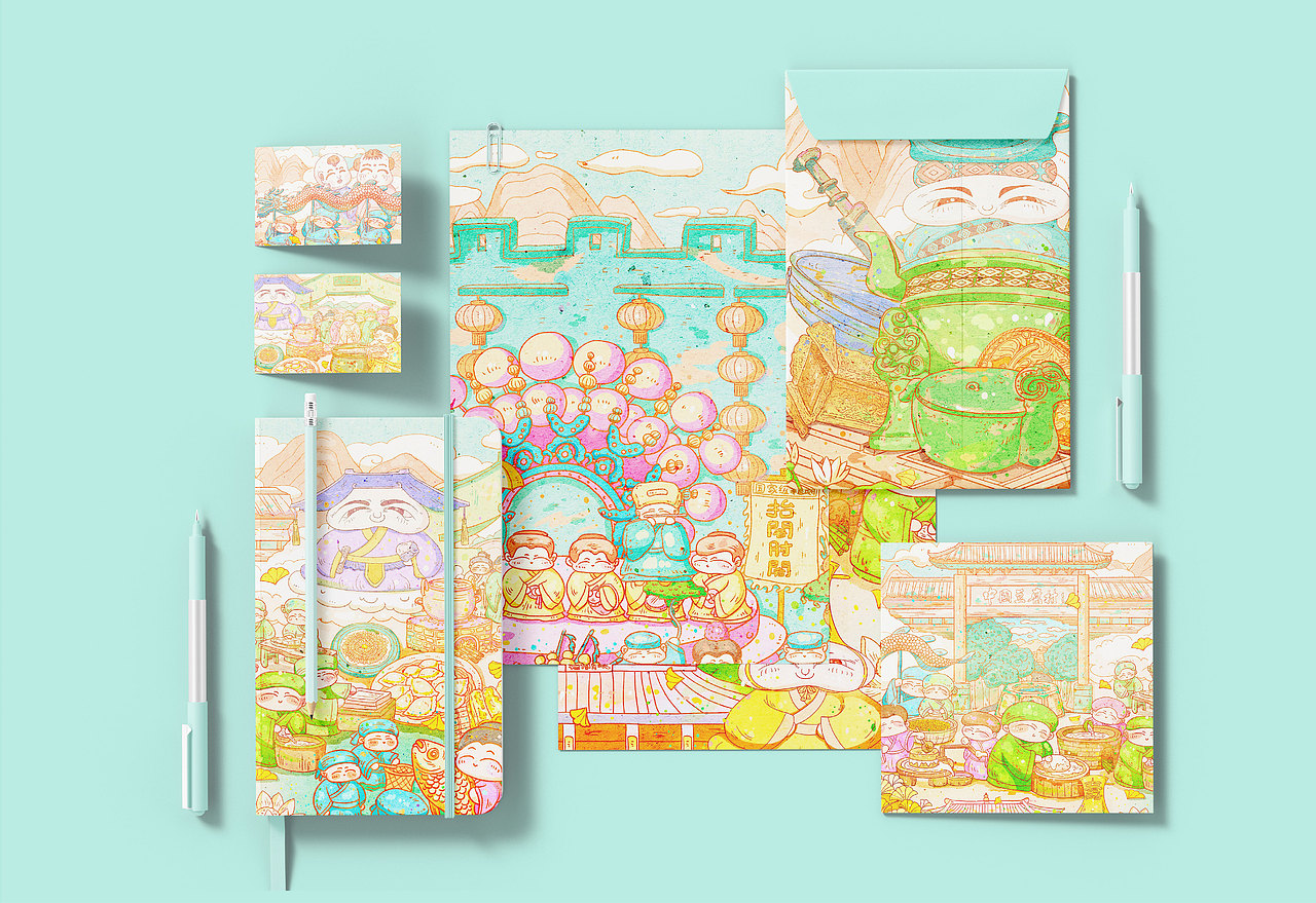 寿州风华图（图ZNDAzMzMyMTIw） - 商业插画 - 站酷设计师荼锦水云身原创素材 - 站酷ZCOOL