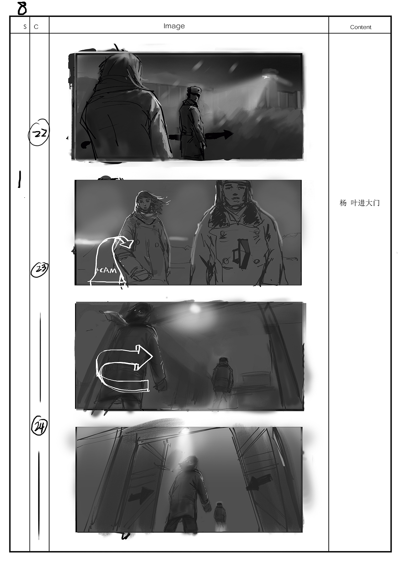 个人手绘影视分镜头作品 涵盖影视剧 游戏动画 广告（图ZNDAzMzMyNjgw） - 设定/分镜 - 站酷设计师影视美术师曲文强原创素材 - 站酷ZCOOL