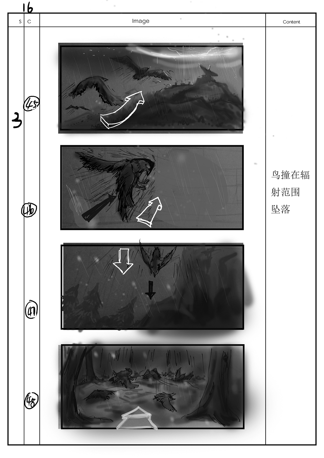 个人手绘影视分镜头作品 涵盖影视剧 游戏动画 广告（图ZNDAzMzMyNzEy） - 设定/分镜 - 站酷设计师影视美术师曲文强原创素材 - 站酷ZCOOL