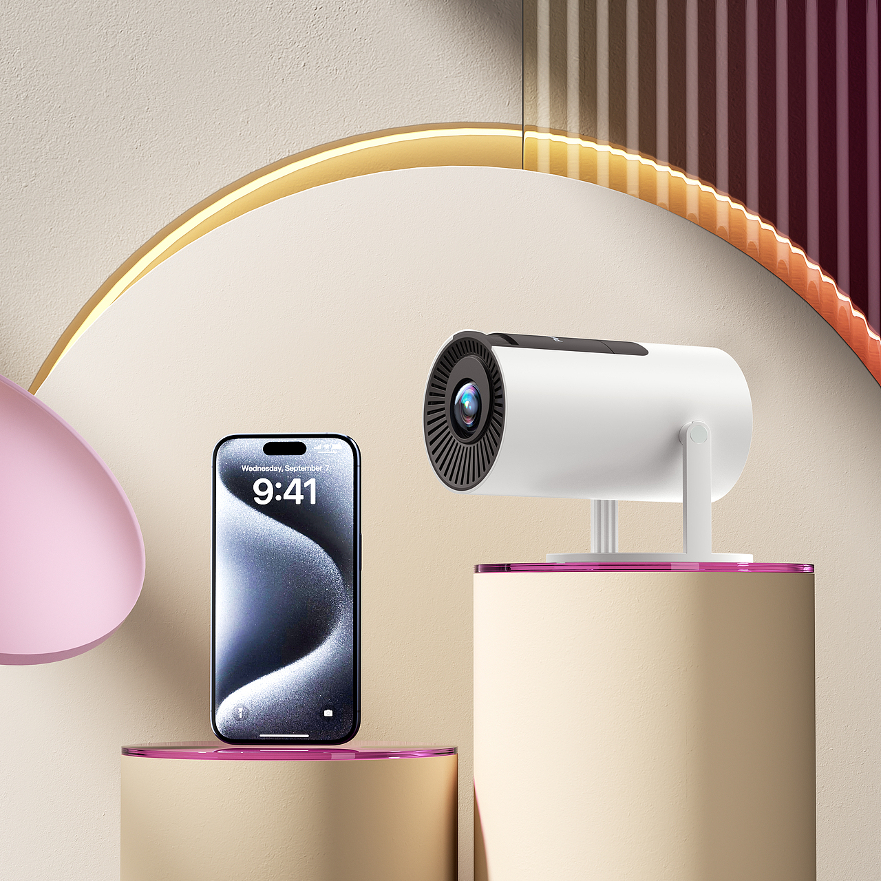 Amazon亚马逊跨境_产品渲染节选投影仪空气净化器（图ZNDAzMzM4MjIw） - 产品 - 站酷设计师_飞鱼绘原创素材 - 站酷ZCOOL