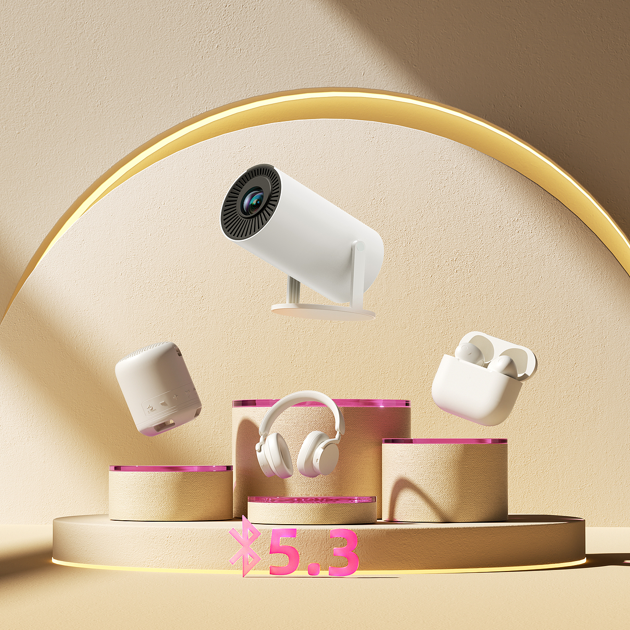 Amazon亚马逊跨境_产品渲染节选投影仪空气净化器（图ZNDAzMzM4Mjk2） - 产品 - 站酷设计师_飞鱼绘原创素材 - 站酷ZCOOL