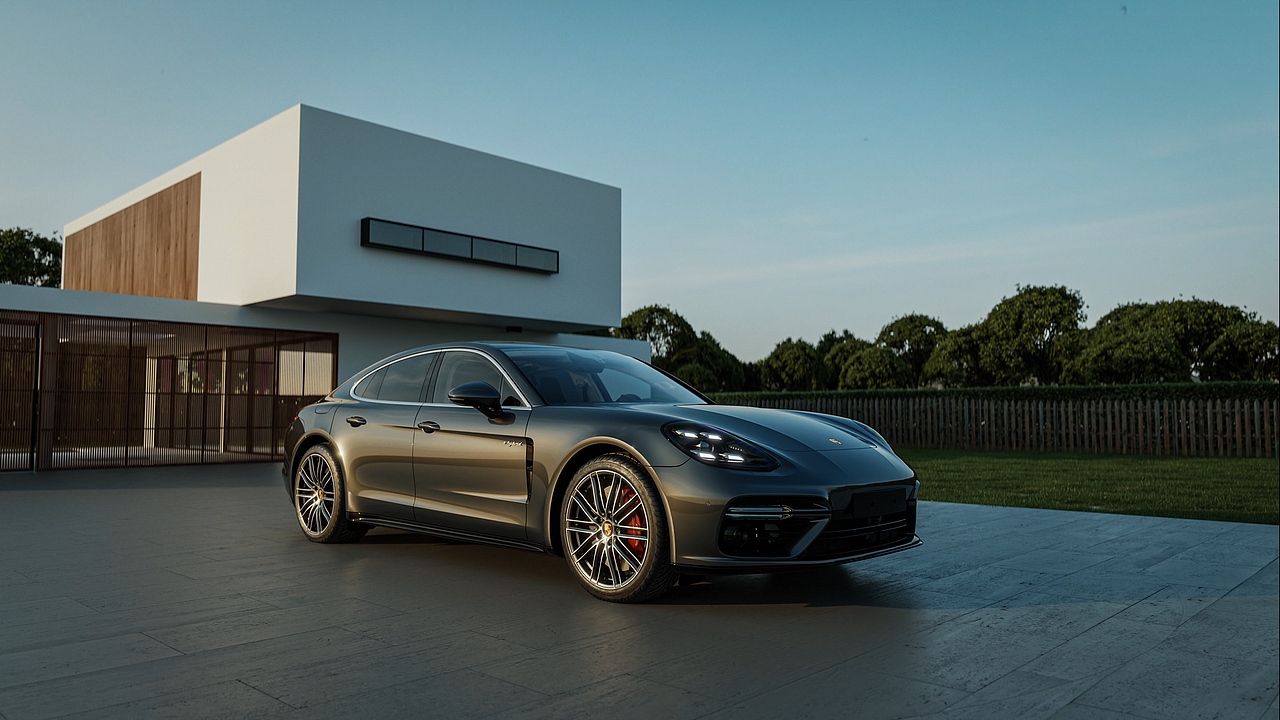 UE5虚幻引擎｜汽车渲染｜保时捷 Panamera 别墅动画（图ZNDAzMzQwOTUy） - 机械/交通 - 站酷设计师ZeroCG原创素材 - 站酷ZCOOL