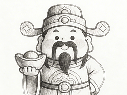 听说最近流行画财神