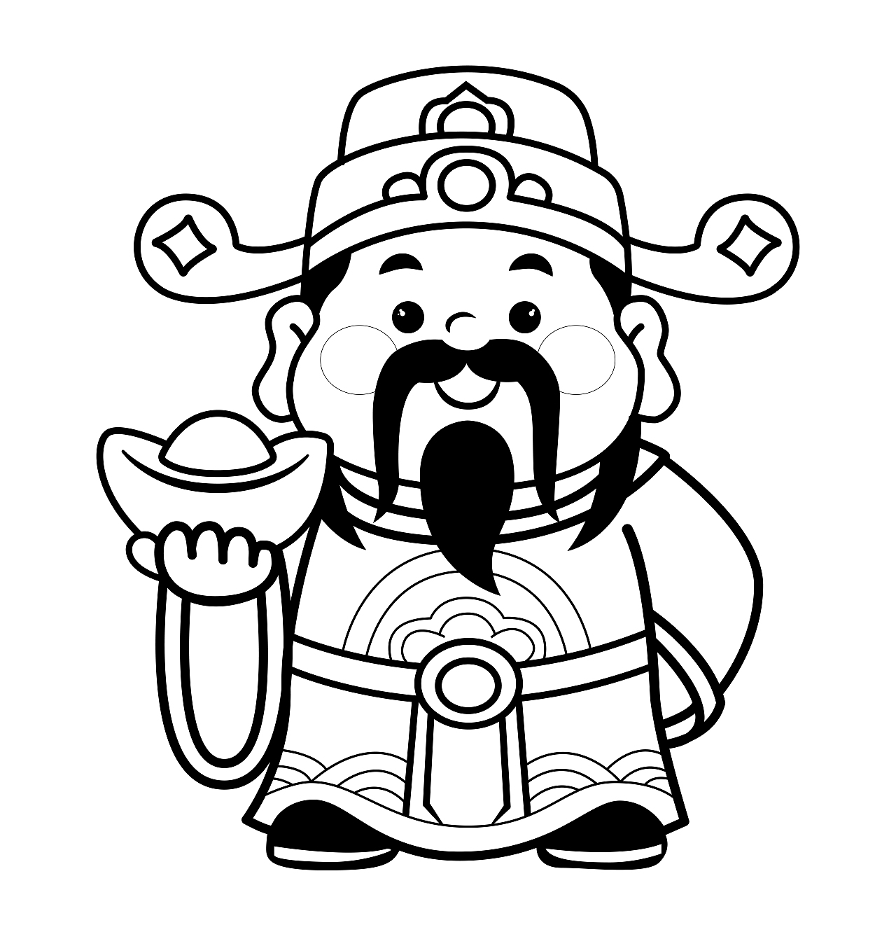 听说最近流行画财神（图ZNDAzMzU3NTg0） - 创作习作 - 站酷设计师丁羽丶原创素材 - 站酷ZCOOL